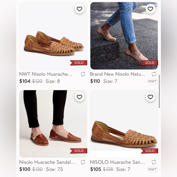 Nisolo Huarache Leather Braided Sandal Shoe Burnt Sienna Womens‎ 8 Brown Tan EUC - Picture 11 of 15